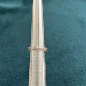 Sterling Silver Crossover Ring